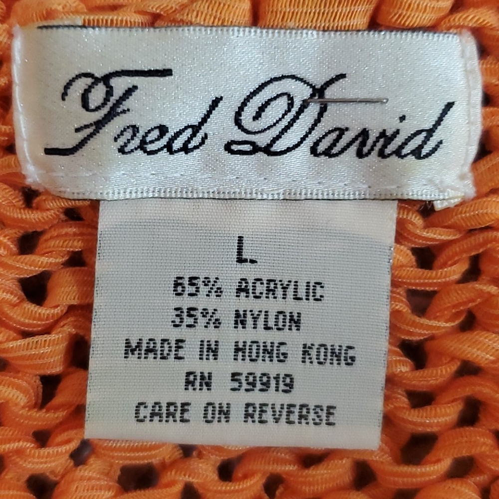 Fred David Knitted Oversize Tank Sz. L - Picture 5 of 5